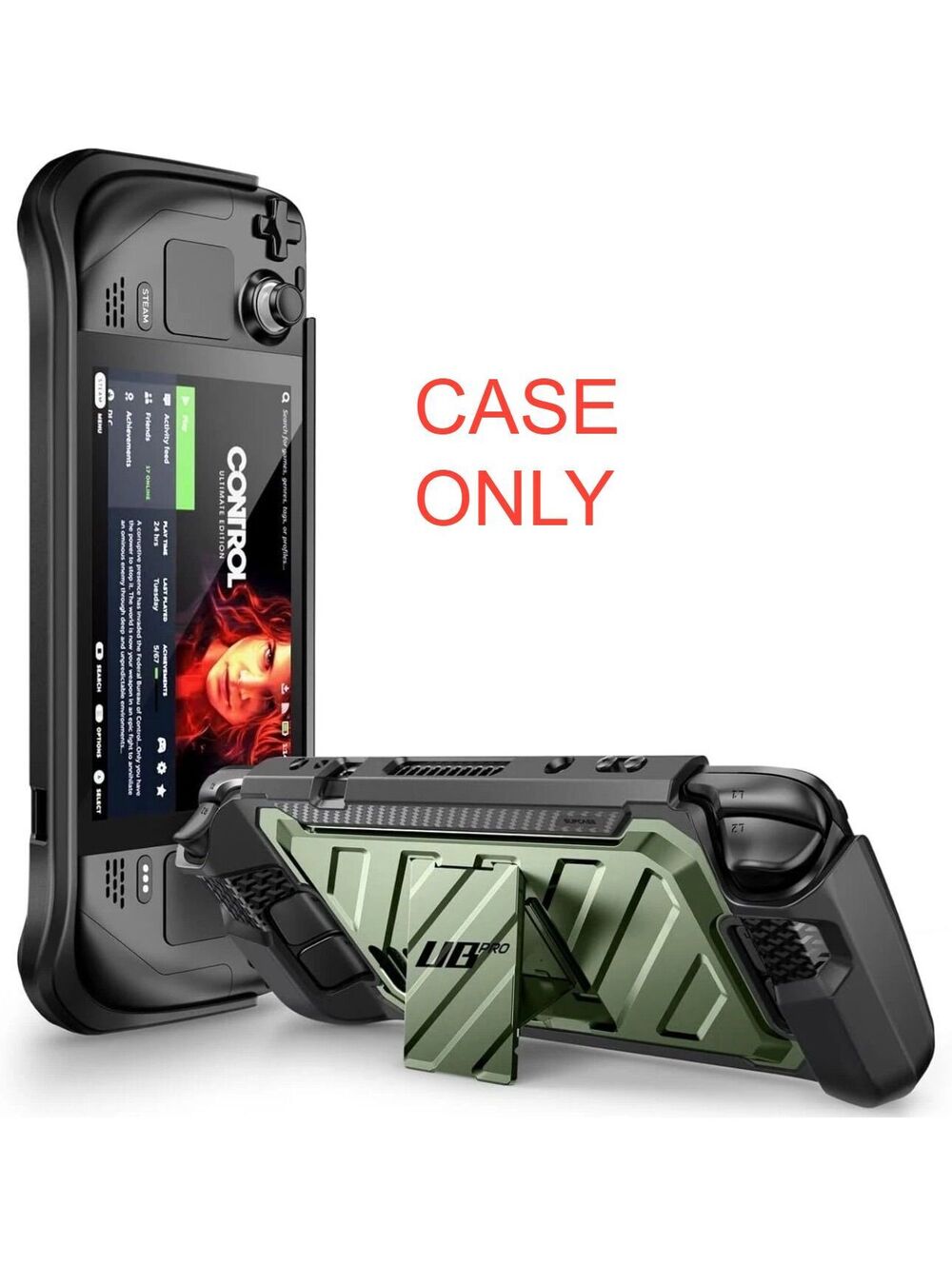 SUPCASE Unicorn Beetle Pro Case for Steam Deck - Rugged Protective Shell Army OB